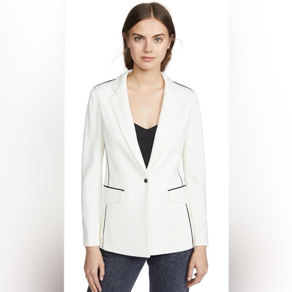 Rag & Bone White Suit with Black Accents